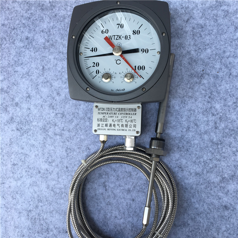 WTZK-03 WTZK-02 杭州鹳山温度控制器变压器用压力式温度计温控器