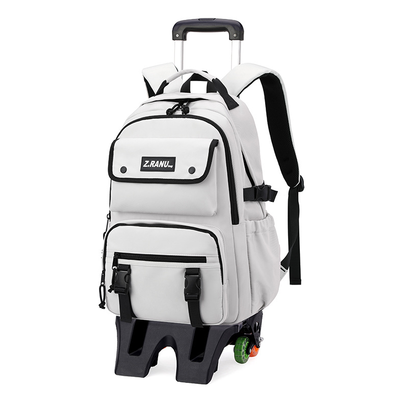 Mochila de tracción para niños de peces naturales para estudiantes de escuela primaria, mochila de escaleras para estudiantes de escuela secundaria de grado 3 - 6