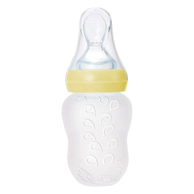 Бутылочка для детского рисового пюре с широким горлышком, силиконовая бутылочка для рисовой каши с мягким носиком, оптовая продажа для прикорма младенцев