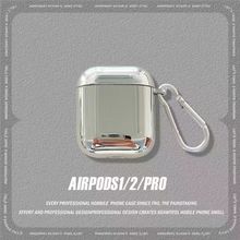 适用Airpods1/2电镀银色哑光TPU保护套Airpods3代PRO23耳机保护壳