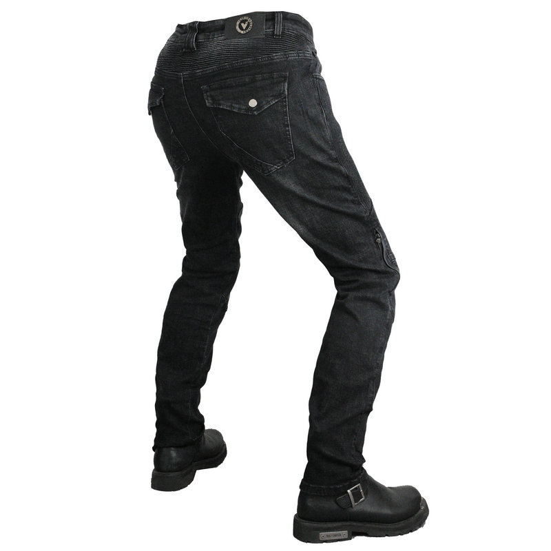 VOLERO motocicleta jeans hombres y mujeres pantalones de motociclismo pantalones de carreras Kevlar resistente al desgarro equipo de protección de silicona