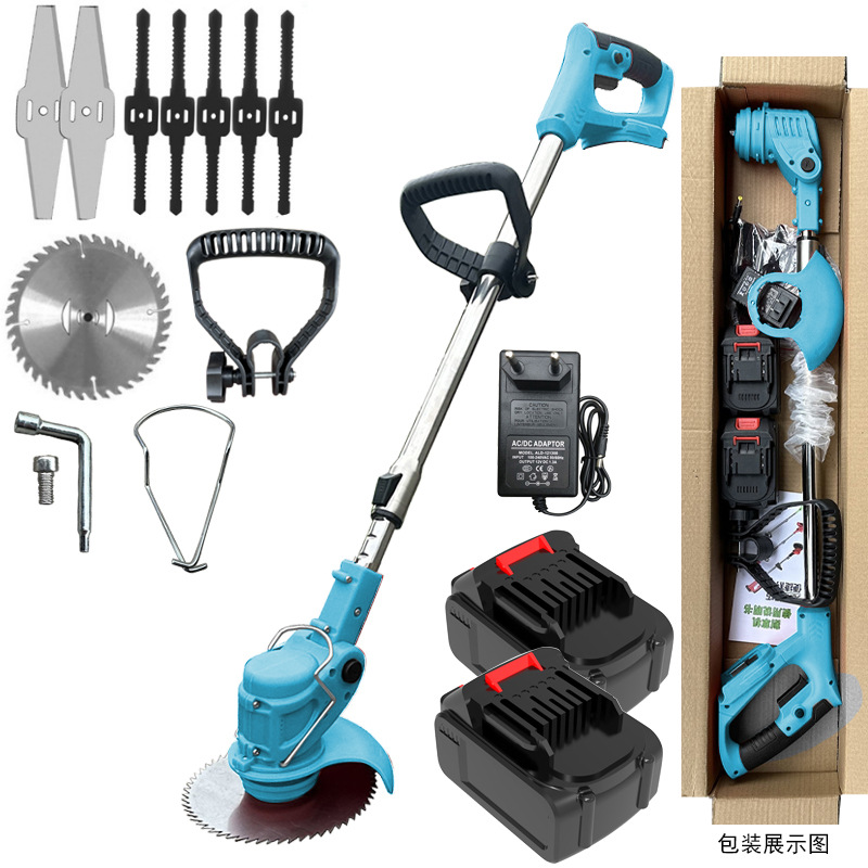 Cortador cortacésped eléctrico recargable pequeño hogar cortacésped multifunción poda cortador de hierba verde cortacésped artefacto