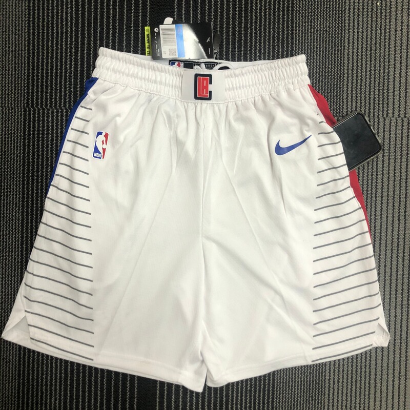 Black and White-Blue Paul George Leonard Basketball Shorts City Edition Casual Sports Shorts
