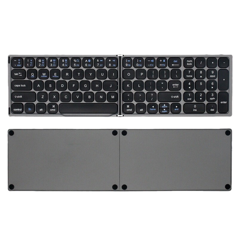 新型bluetooth折りたたみキーボード携帯電話タブレット充電静音bluetoothキーボード二つ折り携帯独立デジタルゾーン|undefined