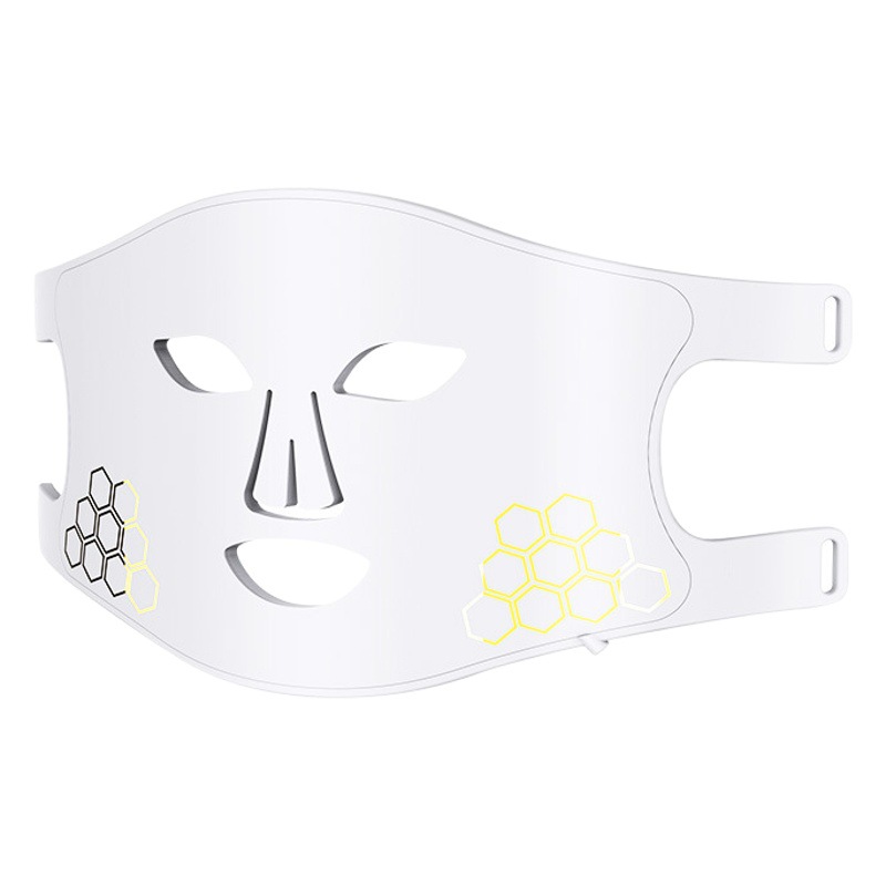 Nuevo dispositivo de máscara de fototerapia de silicona, máscara de rejuvenecimiento fotónico LED para el hogar, dispositivo de belleza con luz infrarroja de color, máscara de fotones.