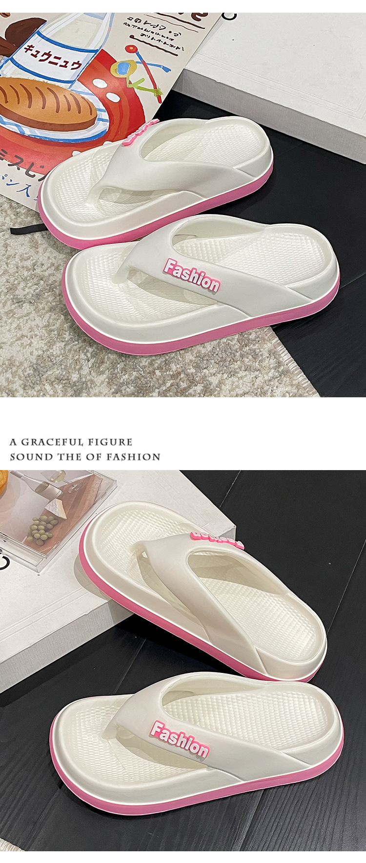 Summer Height Increasing Flip-flops For Women With Thick Sole_voghion.com