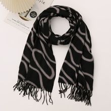 新款斑纹围巾女春夏季旅游防晒透气围脖气质女百搭高级感披肩批发