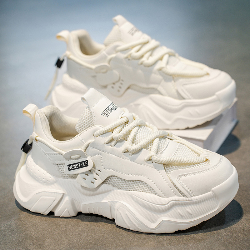 Zapatos de hombre 2026 nuevas tendencias de invierno para hombres, zapatos deportivos de suela gruesa, red transpirables, casuales, zapatos de moda para hombres