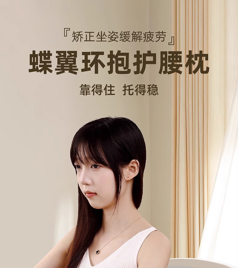 Zhebao Lumbar Support Pillow Cushion Seat Backrest for Long Sitting Posture Correction - Exclusive from the Source Manufacturer