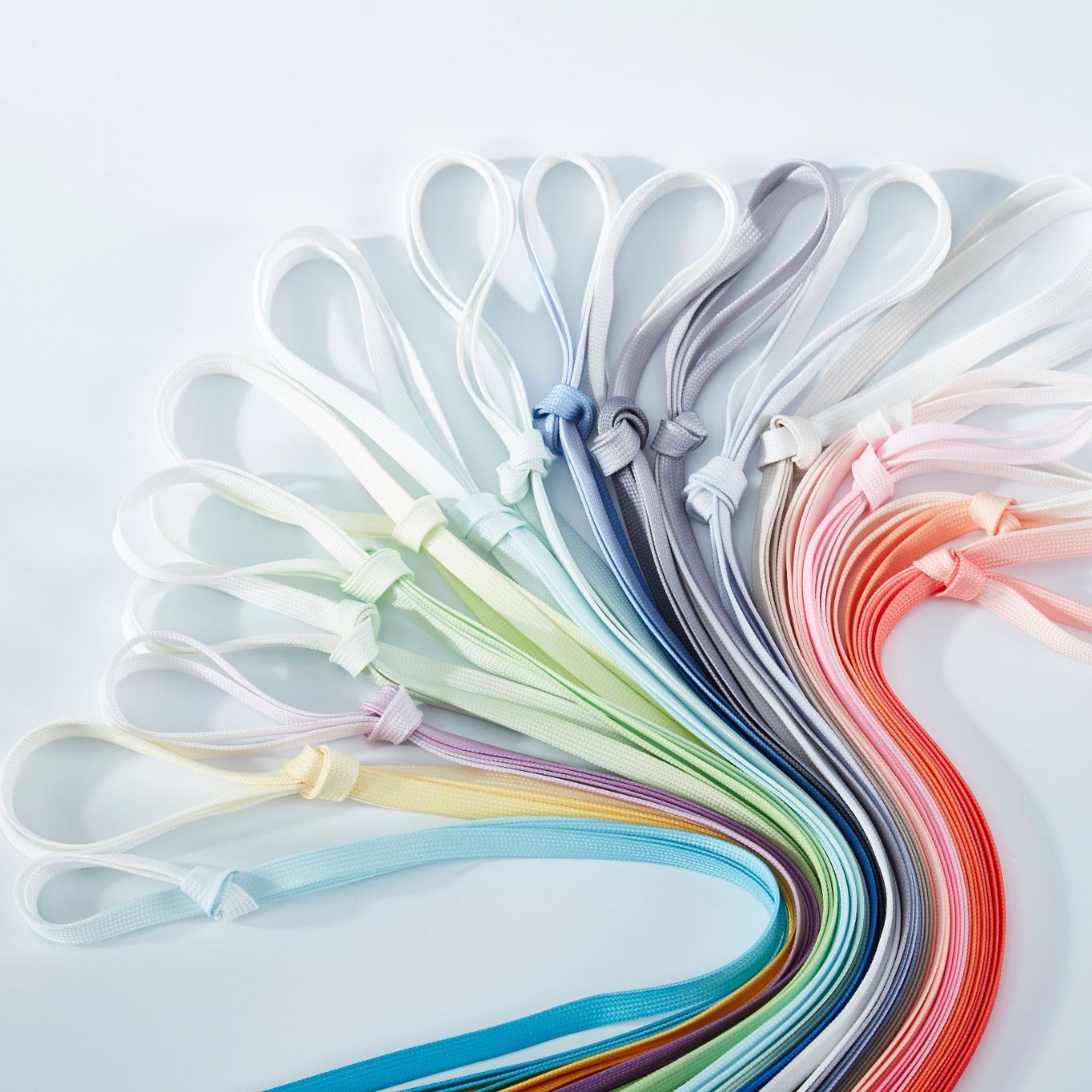 Lona zapatos blancos gradiente cordón transparente doble capa