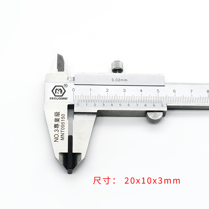 Fabricante de imán epoxi al por mayor cuadrado redondo con agujeros perforados epoxi negro magnetismo