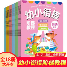 幼小衔接阶梯教程儿童学习整合教材练习册拼音拼读识字数学教辅书