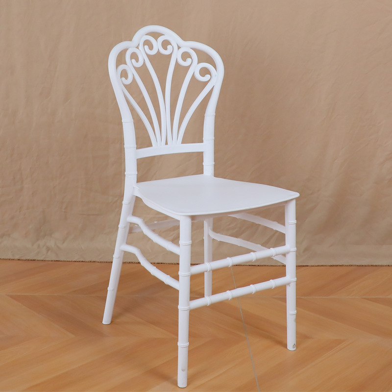 Silla de hotel boda banquete al aire libre Silla de banquete PP Silla de bambú de plástico boda Foshan suministro directo de fábrica Silla de comedor al por mayor transfronteriza