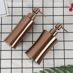 304不鏽鋼沐浴液瓶子玫瑰金洗手液皂液器可定LOGO一件代發