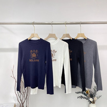 25新款南油高定Pra简约百搭轻薄透气圆领针织金银线背心