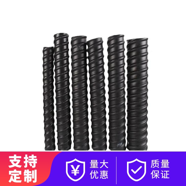 预应力塑料波纹管hdpe竹节螺旋现货发售市政打孔钢带包布渗排水管