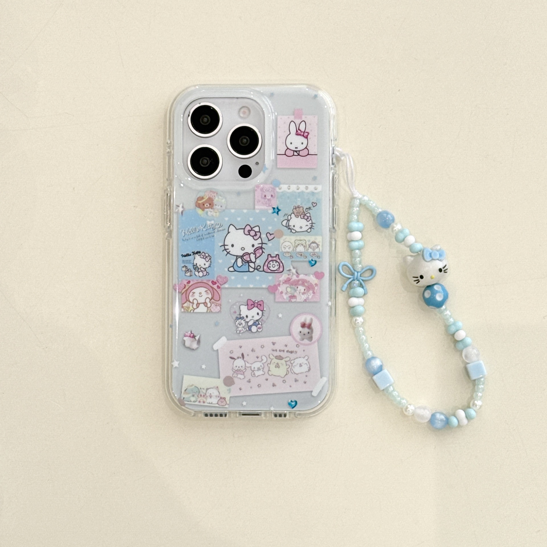 Divertida ilustración de dibujos animados KT cat apple 16ProMax funda para teléfono móvil 15Pro girl 14 etiquetas 15PM nuevo