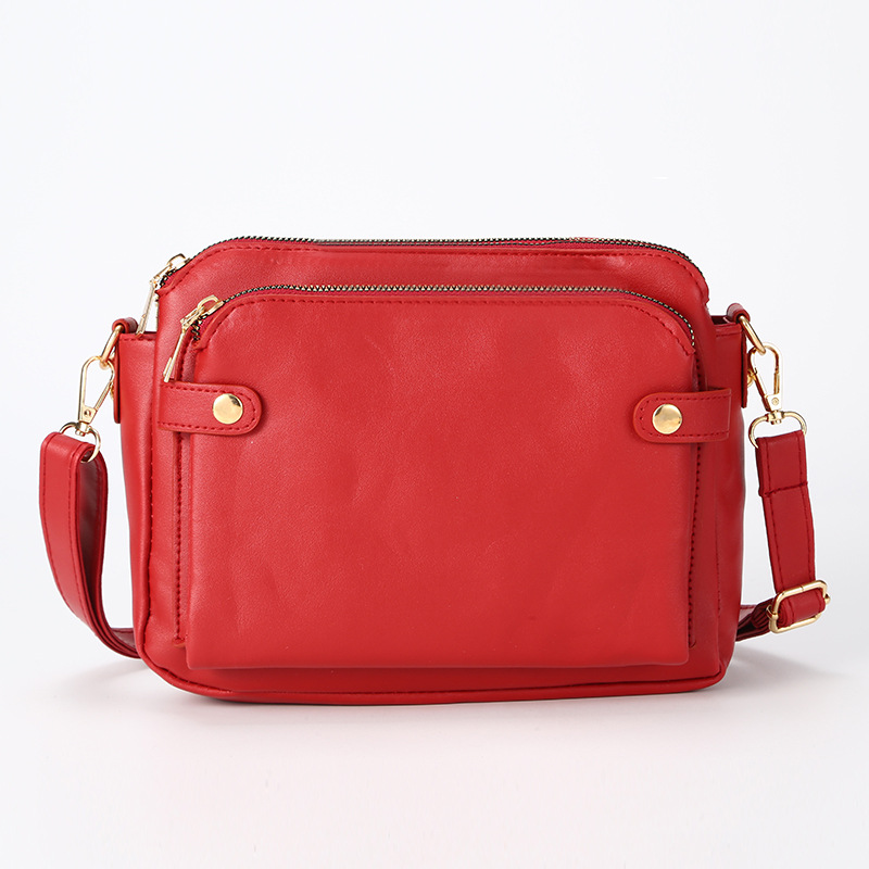 2024 vintage crossbody bag, grand square bag, solid color shoulder bag_voghion.com