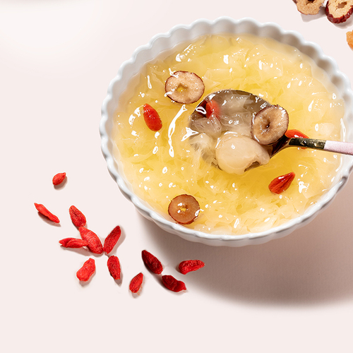 Wholesale raw Tremella fuciformis instant brewing ready-to-eat unpackaged raw Tremella fuciformis soup dry goods bottle packaged Tremella fuciformis soup no washing required