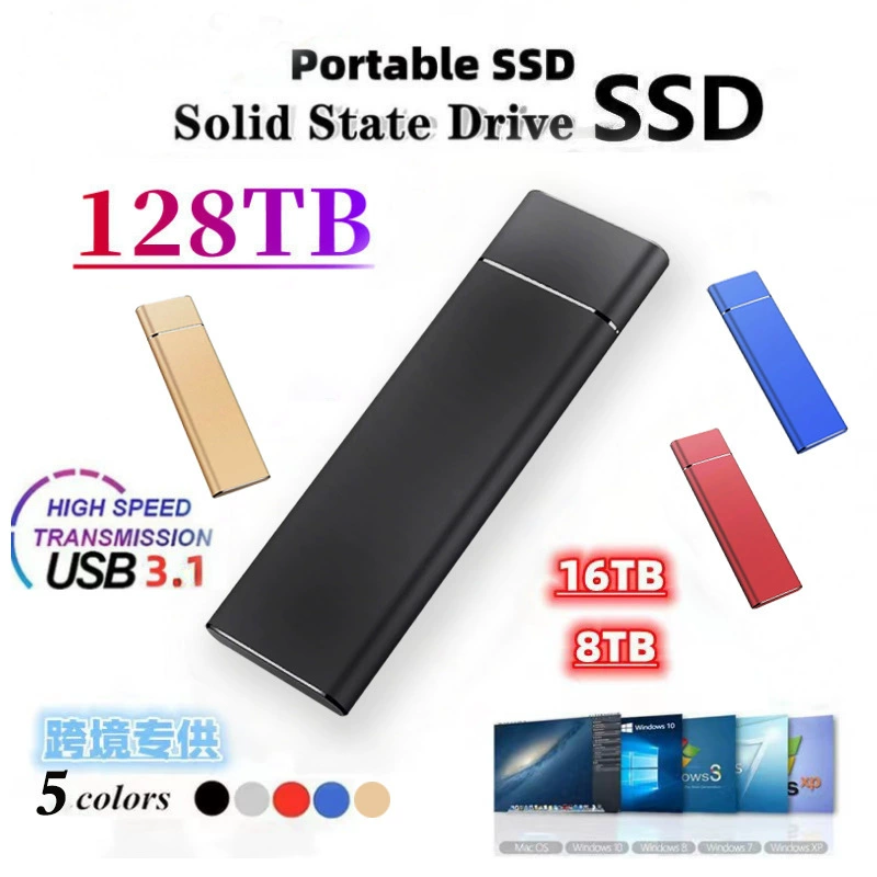 M.2 mobile solid-state drive external high-speed USB3.0 large memory 1T2T4T8T16T car USB disk large capacity