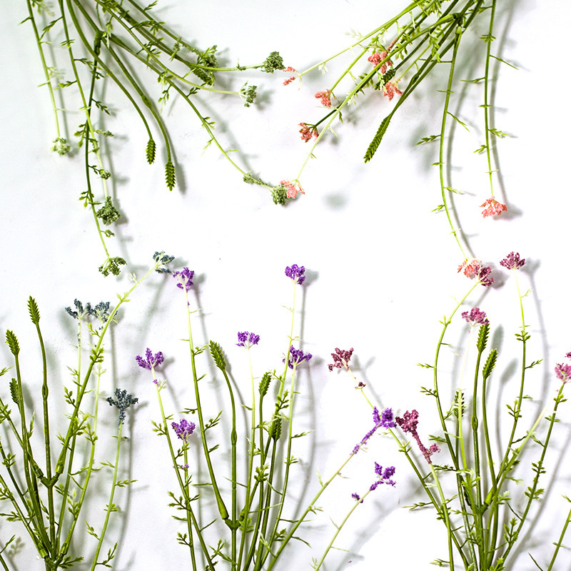 Factory direct sales of simulated flowers, simulated wheat ears and grain ears, simulated lavender, bouquet accessories, wedding simulated plants