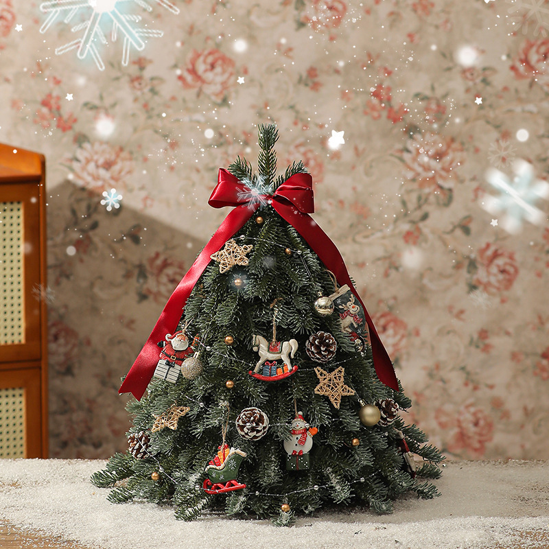 クロスボーダー特別なクリスマスツリーノベルソンホームオーナメントリビングルームdiyクリスマスデコレーション小さなデスクトップシミュレーション|undefined