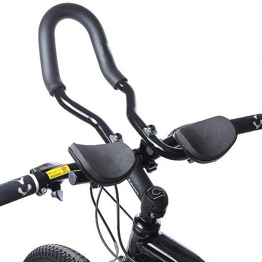 自転車休憩ハンドルマウンテンバイク休憩ハンドルアルミ合金休憩ハンドル一体式休憩グリップトライアスロン|undefined