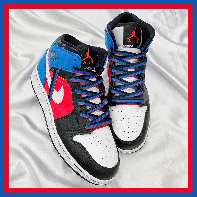宝婕 Nike Air Force 1, Air Jordan 1, шнурки, три цвета