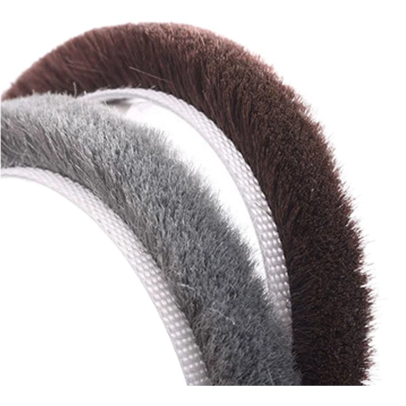 Самоклеящаяся шерстяная полоса, заводская дверная стыковая звукоизоляционная холодостойкая термосоединительная лента, шерстяная щеточная полоса, звукоизоляционная уплотнительная шерстяная полоса, полоса для раздвижных дверей, предотвращающая столкновение