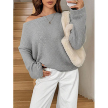 T 36480 Slouch off-shoulder sweater ���¶��ë�¿羳����