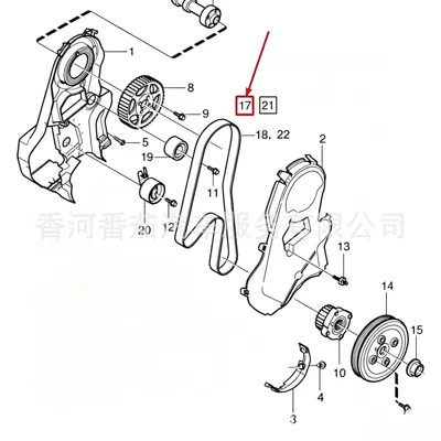 engine timing belt – Other starting systems