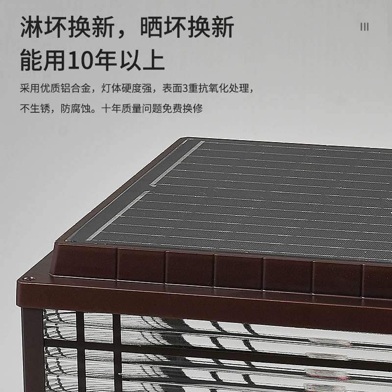Modern travel bulb for gazebo solar-powered, remote control