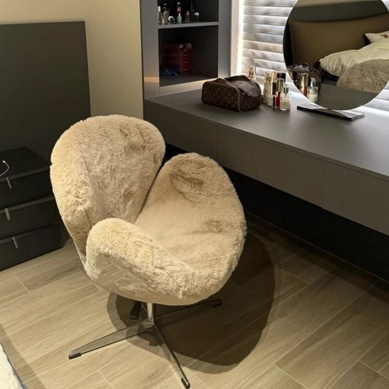Swan Chair, Dressing Room, Bedroom, Girls' Dressing Table, Makeup Chair, Living Room Single Sofa, Swivel Lift Leisure Chair