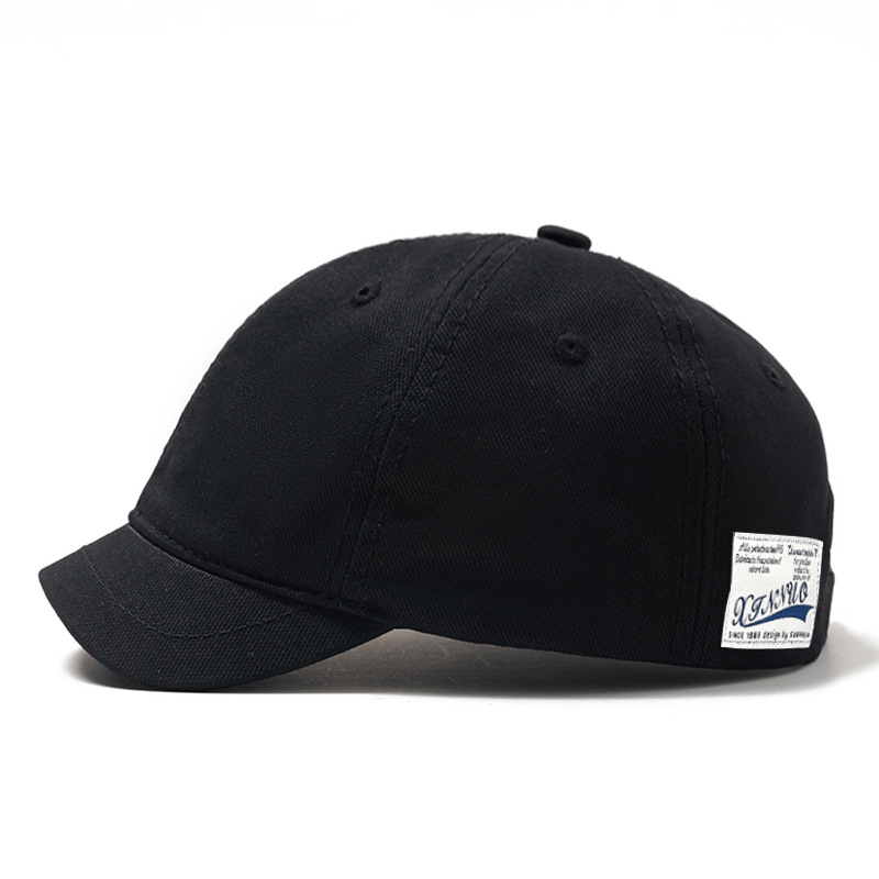 Kurze Krempe Baumwolle Baseball mütze Männer Frauen Papa Hut verstellbare Trucker-Stil Low Profile Vintage Street Caps – Detail 5