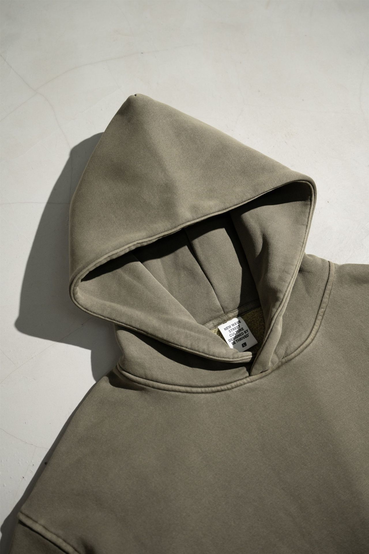 Men's Heavyweight Washed Hooded Sweatshirt For Autumn And Winter_voghion.com