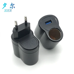 USB Avtomobil Siqaret Yandırıcı Çevirici Ağıllı AC-dən DC-yə 220V-dən 12V-ə