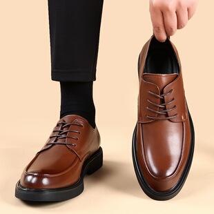 men shoes��ɫƤЬ��2025�¿���̄����bӢ���L��ʿ���bThe New