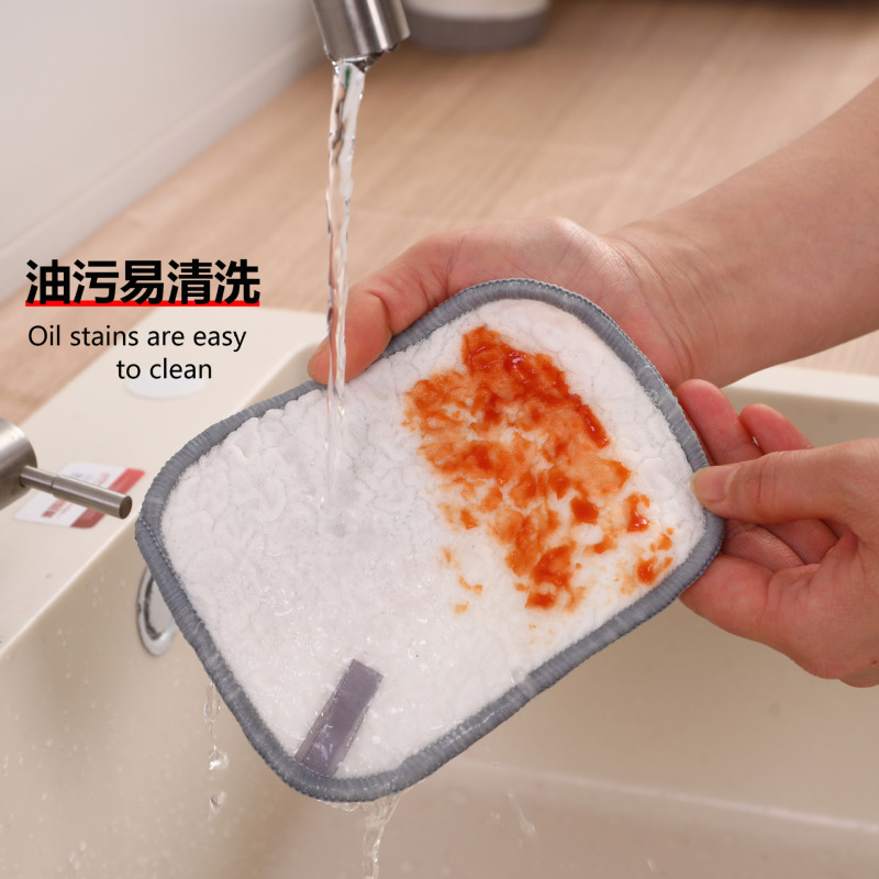 バブルシルバーワイヤー新しい食器洗いたわし家庭用キッチン食器洗いスチールウール両面クリーニング厚みのある鍋拭き加工品|undefined