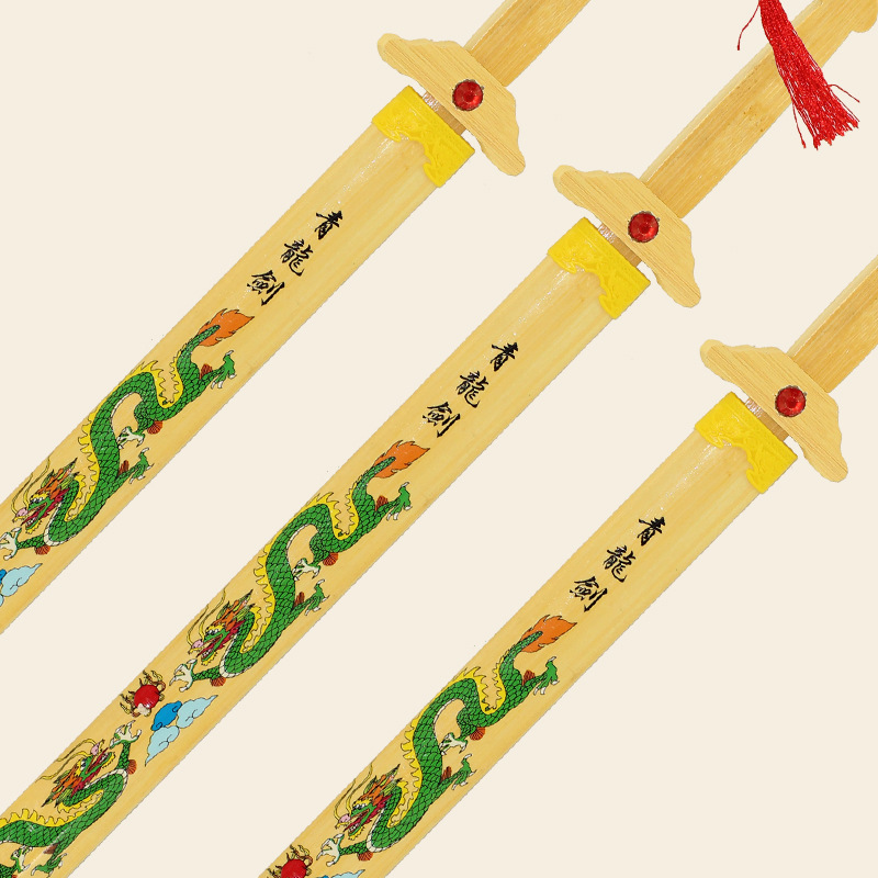 新款庙会木制刀剑系列工艺品玩具 仿真宝剑舞台表演道具工厂批发|undefined