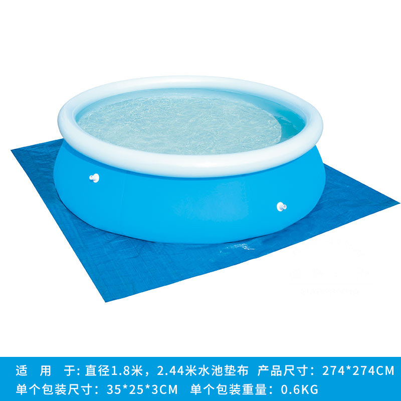 Piscina cubierta de tela engrosada PE lona tejida impermeable lluvia de tela cubierta de polvo de tela almohadilla de tela de piso redondo cuadrado cubierta de PVC