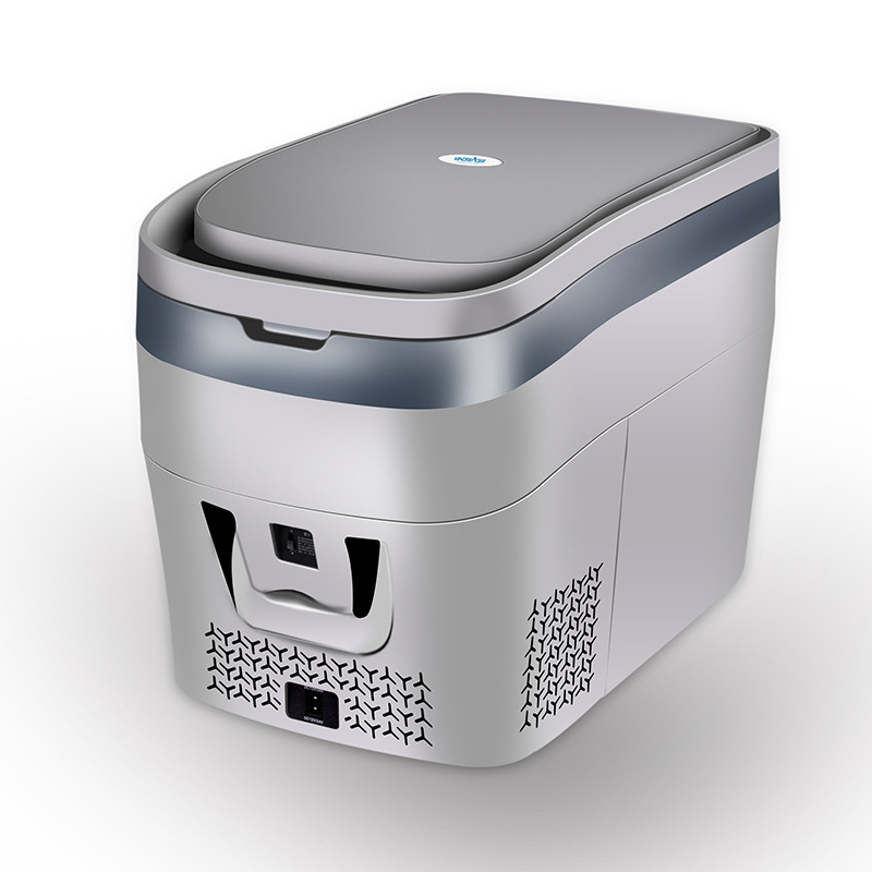 Nuevo 23l/32l portátil coche compresor refrigeración refrigerador coche hogar doble uso pequeño refrigerador congelado al aire