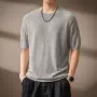 男士圆领夏季短袖针织衫