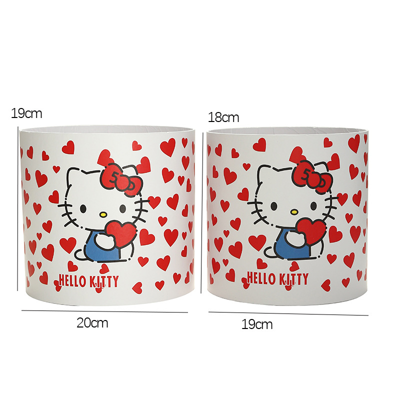 Cubo clásico de tres abrazos cubo redondo embalaje cubo arreglo de flores cubo floral DIY espejo de plata caja de flores