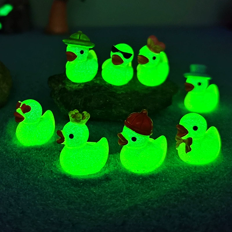 BDuck, мультяшный маленький аквариум, украшения, мини ландшафт, утка