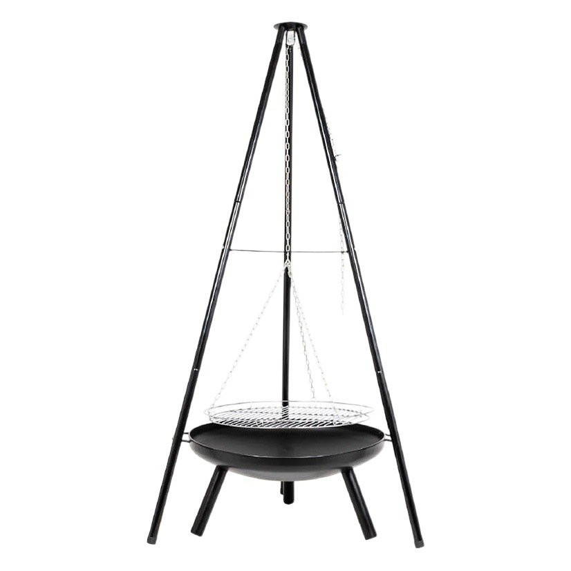 Estufa de Leña de 24 Pulgadas con Cadena para Colgar, para Acampar al Aire Libre, Jardín, Calefactor de Leña y Carbón, Parrilla para Barbacoa al Aire Libre, Venta al Por Mayor del Fabricante