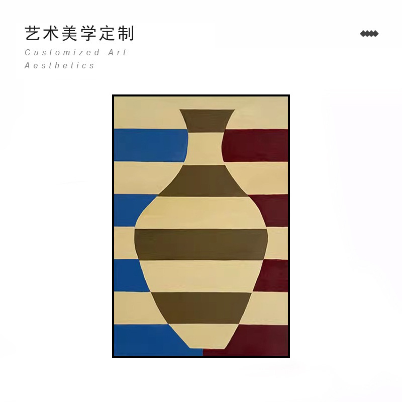 中世スタイルのアートリビングルーム装飾絵画ハイエンドモダンシンプルニッチレリーフテクスチャメーターボックス壁掛け絵画|undefined