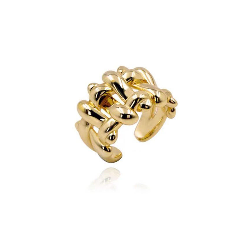 짠 커버 링 오프닝 틈새 중립 레트로 커플의 축하 인터넷 축하 남성과 여성을위한 조정 가능한 반지