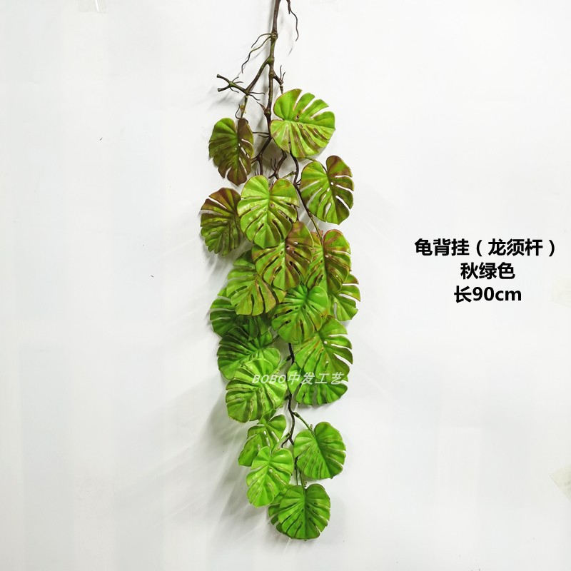 거북이 다시 매달려 (용 수염 기둥) 가을 녹색