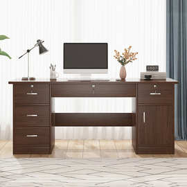 办公桌子办公室简约现代家用书桌学生卧室一体写字桌子电脑台式桌