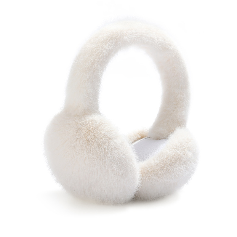 23 New Warm Earmuffs, Sweet Girl, Versatile for Autumn and Winter Cycling and Commuting, Enlarged Ear Bag, Thickened Imitation Rabbit Sable Plush Ear Warmth